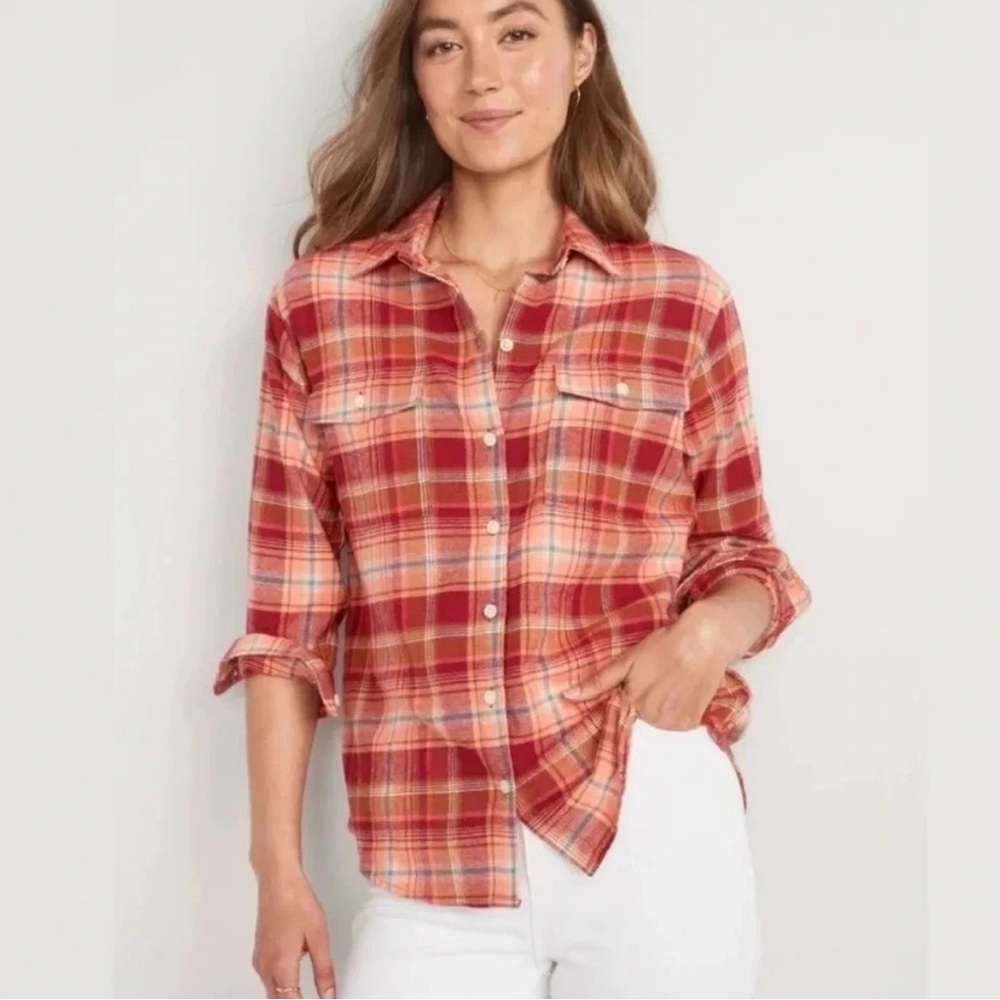 Old Navy L/S Plaid Button-Down Flannel